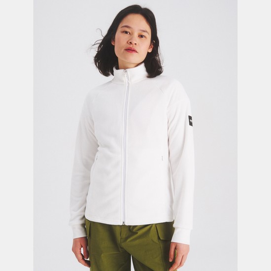 Aigle Warm Fleece Jackets Women White ZA-71425